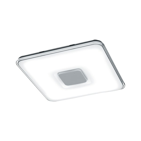 Plafoniera LED quadrata bianca con telecomando Kyoto, 52,5 x 52,5 cm - Trio