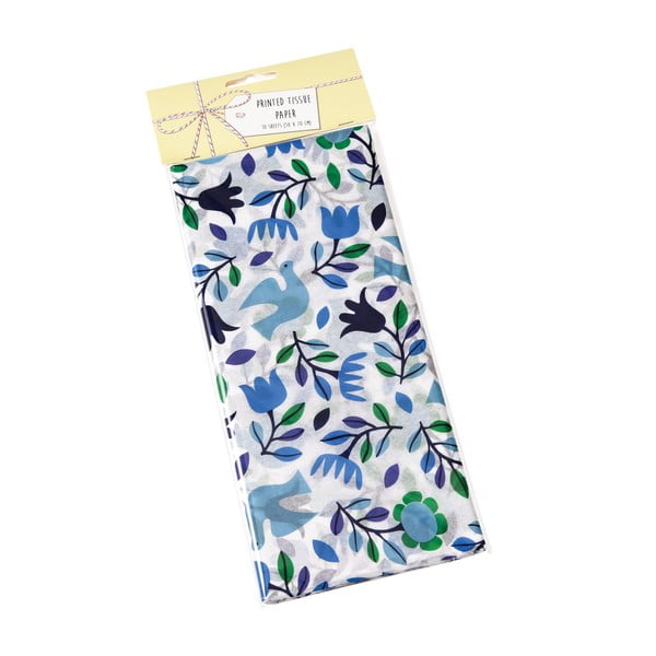 Tovaglioli di carta in set da 10 Folk Doves - Rex London-image-1