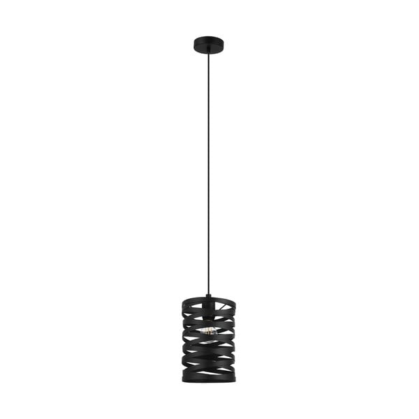 Lampadario nero con paralume in metallo ø 18 cm CREMELLA – EGLO