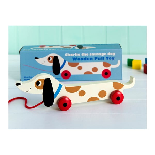 Giocattolo da tirare Charlie the Sausage Dog - Rex London-image-4