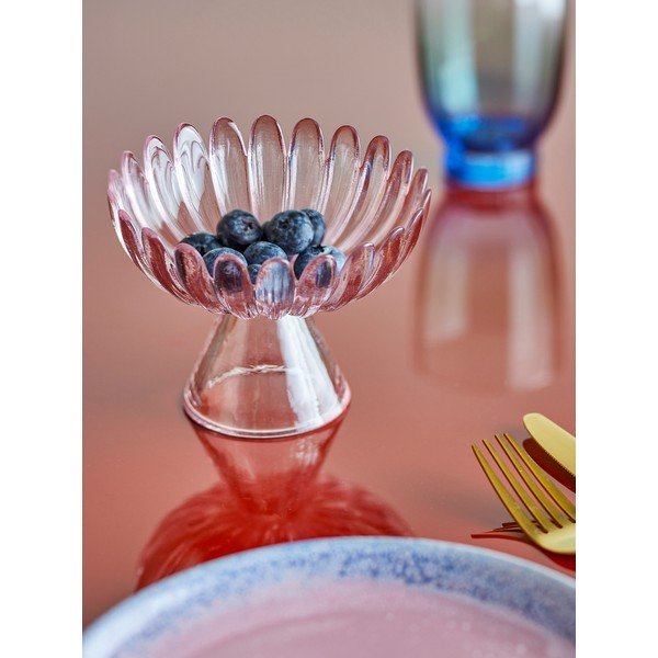 Ciotolina da portata rosa chiaro in vetro 220 ml Nalu – Bloomingville-image-1