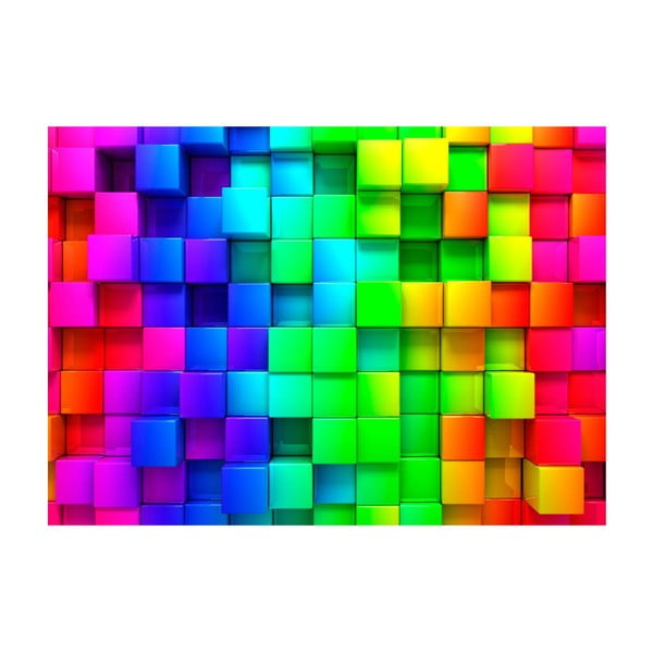 Carta da parati di grande formato Bimago Cubes, 400 x 280 cm - Artgeist