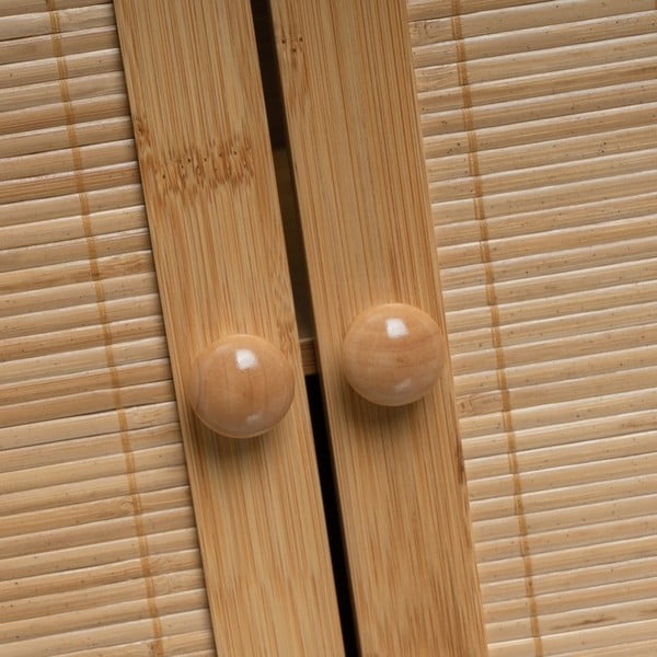 Mobile in bambù sotto il lavabo in colore naturale 63x60 cm - Casa Selección-image-1