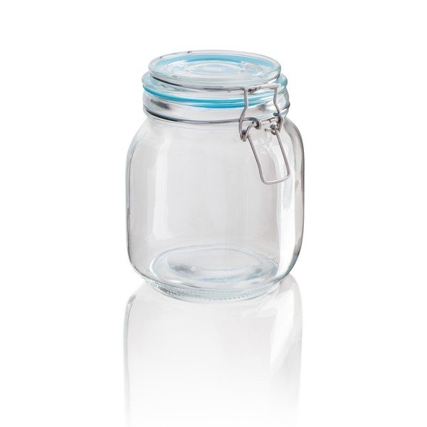 Skleněná dóza Sabichi Clip, 900 ml