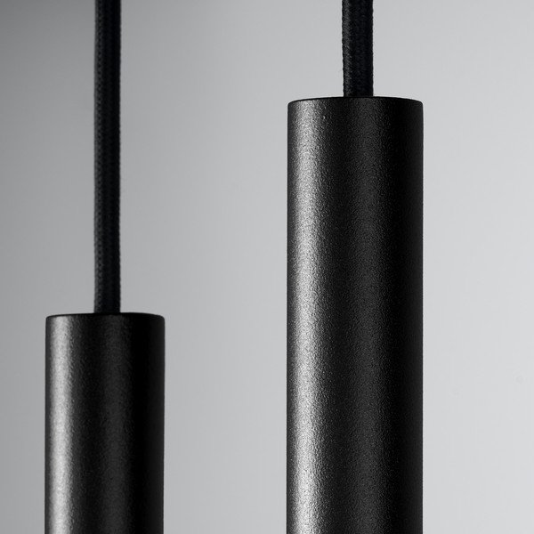 Lampadario nero in metallo ø 15 cm Fideus – Sollux-image-3