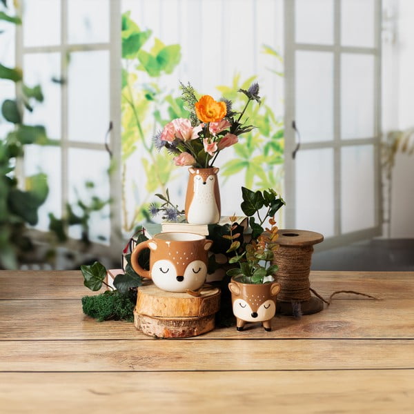 Vaso in dolomia marrone (altezza 10 cm) Deer - Sass & Belle-image-1