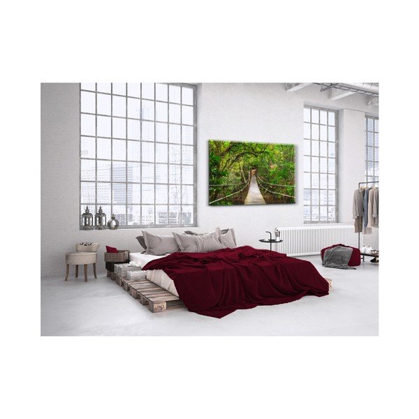 Immagine Glas Nature Forest Bridge, 80 x 120 cm - Styler-image-2