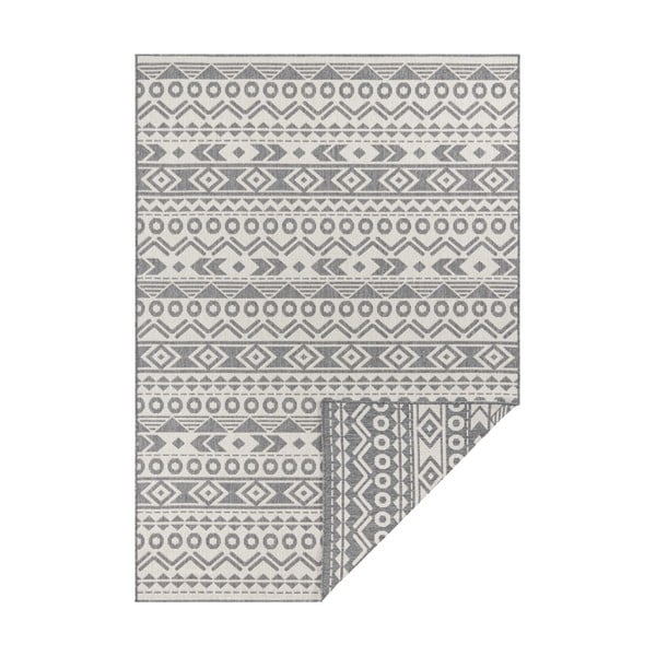 Tappeto da esterno Roma grigio e bianco, 160 x 230 cm - Ragami