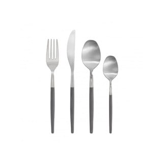 Posate grigio scuro/argentata in acciaio inox 16 pz Maxime – Blomus