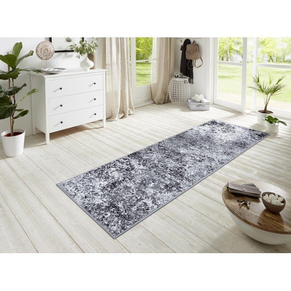 Runner grigio Lux , 70 x 300 cm Fundido - Hanse Home-image-1