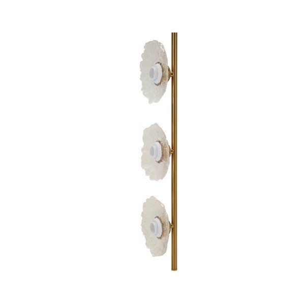 Lampadario dorato in metallo con paralume in vetro Emily – Mauro Ferretti-image-2