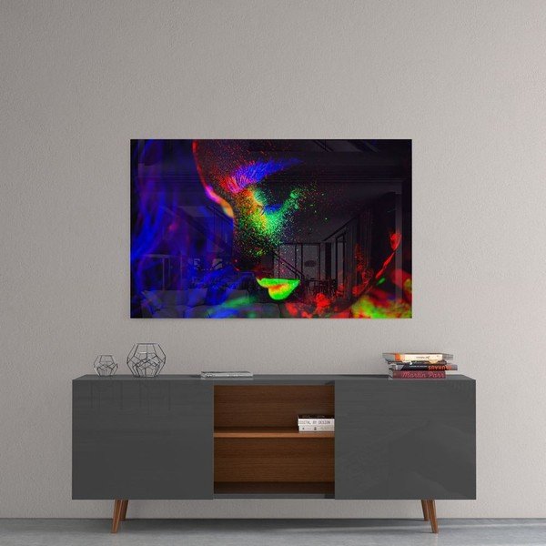 Pittura su vetro al neon - Insigne-image-1