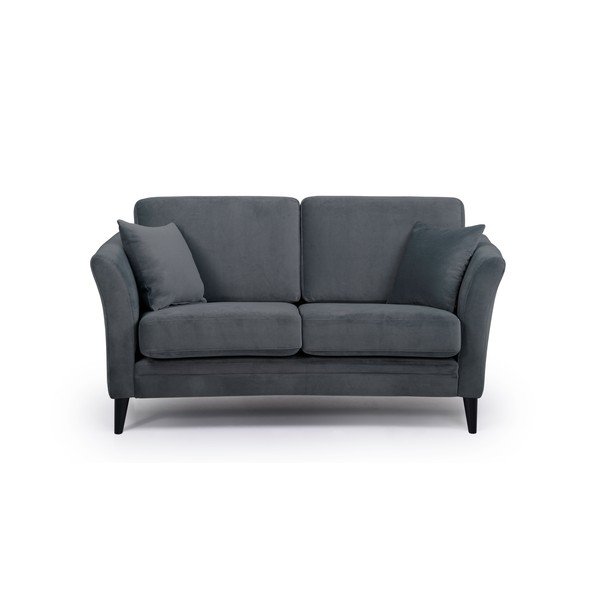 Divano in velluto grigio scuro 165 cm Eden - Scandic