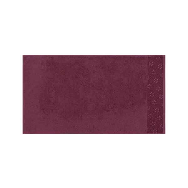 Set di 2 asciugamani in puro cotone rosso scuro Grande, 50 x 90 cm - Soft Kiss-image-4