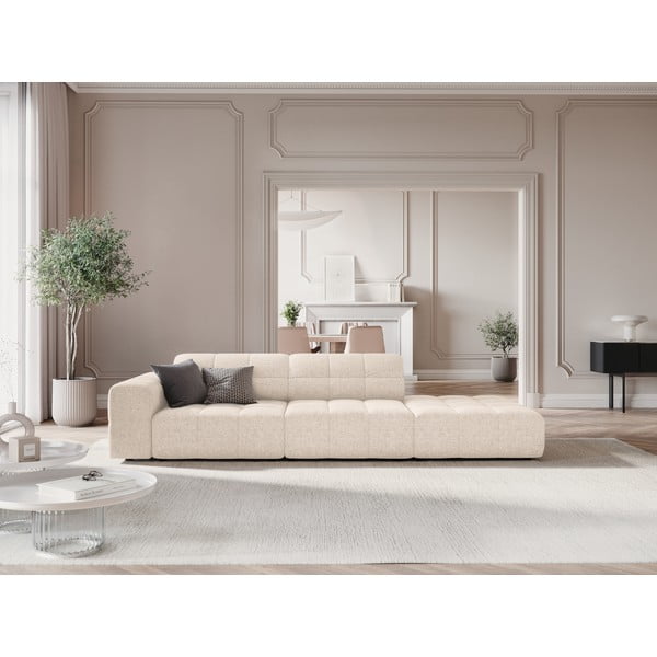 Chaise-lounge color crema (con penisola a sinistra) Chicago – Cosmopolitan Design-image-1