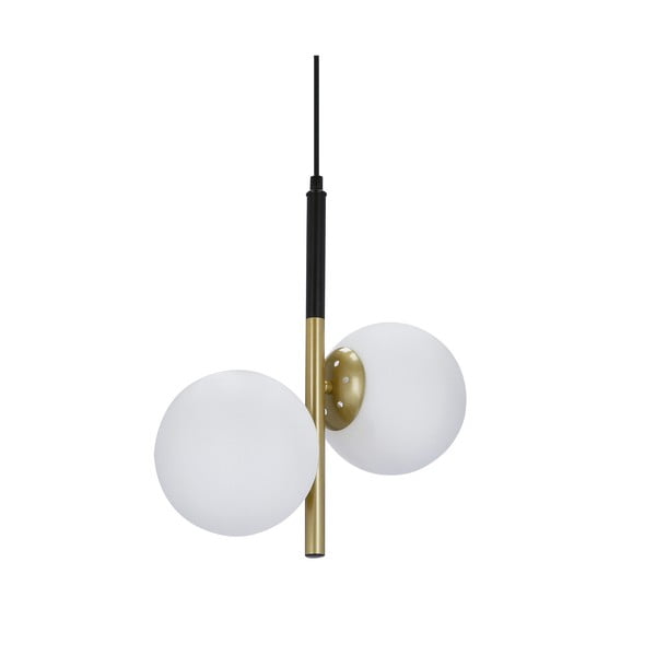 Lampada a sospensione color oro con paralume in vetro 32,5x15 cm Duo - Candellux Lighting-image-2