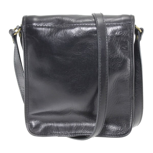 Borsa a tracolla in pelle nera da uomo Roads - Chicca Borse-image-2