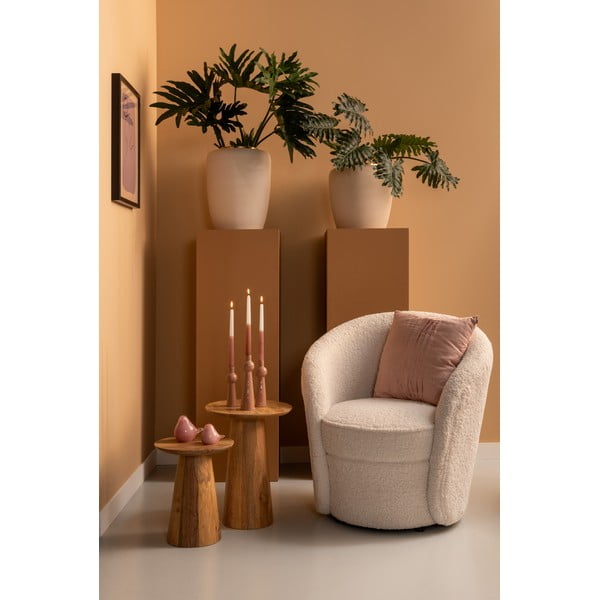 Tavolino rotondo in legno di mango ø 35,5 cm Force - Leitmotiv-image-3