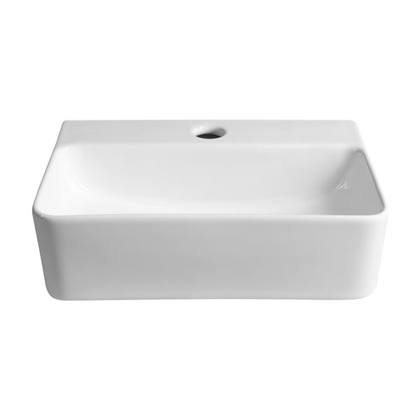 Lavabo bianco in ceramica 36x25 cm Gerda – Sapho