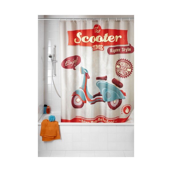 Retro sprchový závěs Wenko Scooter-image-1
