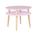 Tavolino rosa UFO, Ø 57 cm Ufo - Ragaba