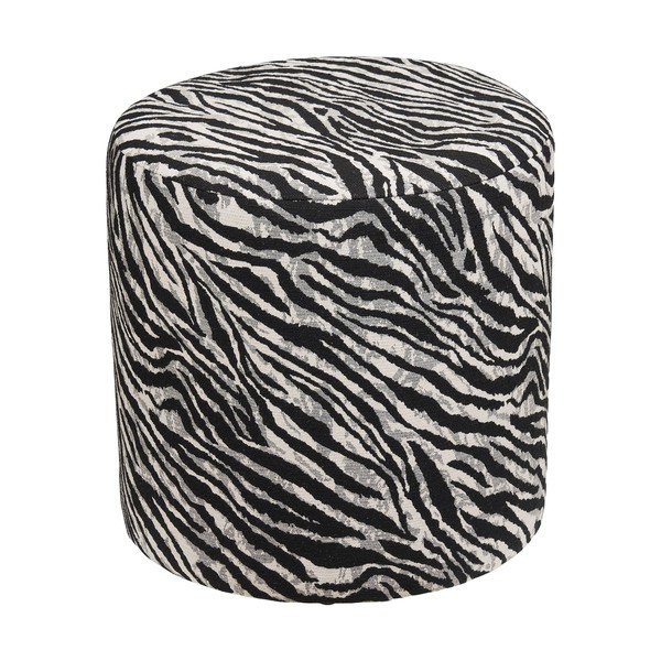 Poggiapiedi bianco e nero Kimberley – House Nordic