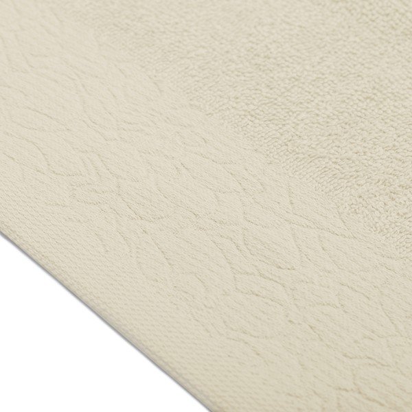 Set di asciugamani per viso e corpo tipo terry beige in cotone 3 pz Flos – Restilo-image-2