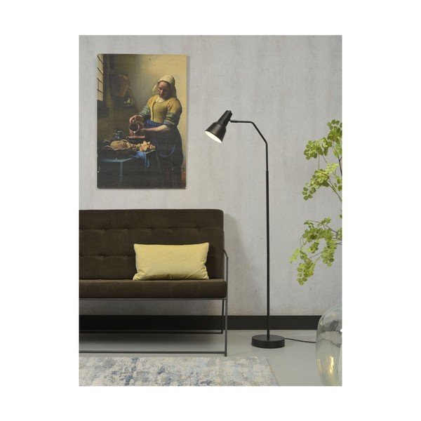 Lampada da terra nera con paralume in metallo (altezza 140 cm) Valencia - it's about RoMi-image-4