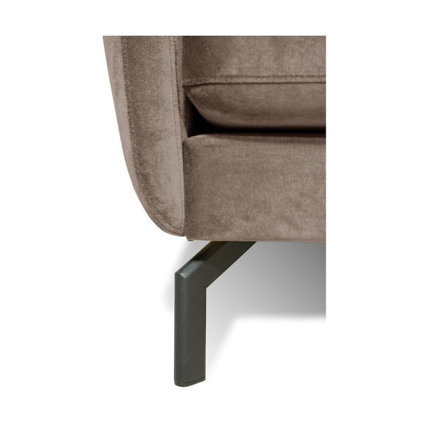 Divano angolare in velluto marrone-beige (angolo destro) Magic - Scandic-image-4