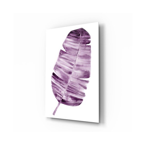 Pittura su vetro Lila , 46 x 72 cm Leaf - Insigne