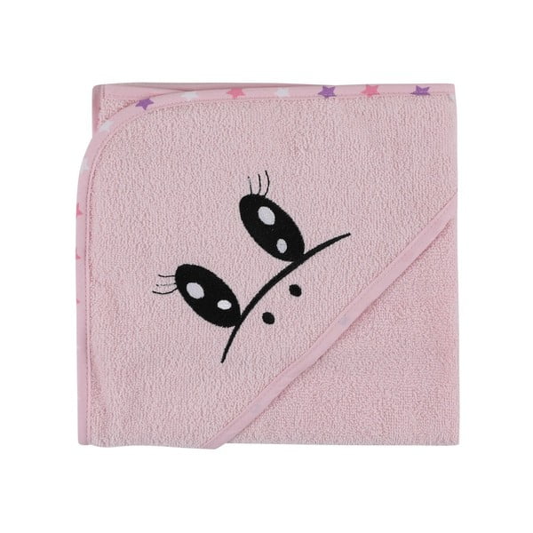 Set di accappatoio e asciugamano da bambini rosa in cotone 3 pz 0-2 anni Unicorn – Foutastic-image-3