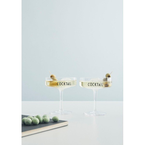 Set di 2 bicchieri da cocktail Cocktail - Design Letters-image-1