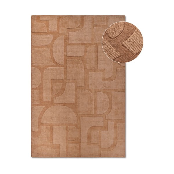 Tappeto marrone in lana tessuto a mano 80x150 cm Alexis - Villeroy&Boch