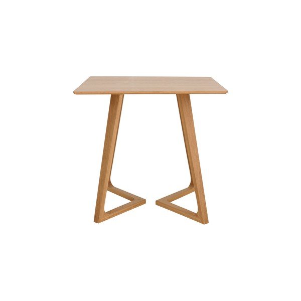 Tavolo da pranzo in rovere massiccio 75x80 cm Gradie – Ellos Home-image-3