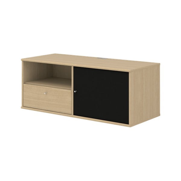 Cassettiera TV rivestita in rovere 222 Mistral - Hammel Furniture-image-3