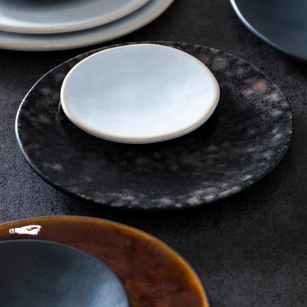 Vassoio Iris in gres grigio, ⌀ 28 cm Roda - Costa Nova-image-1