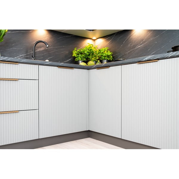 Cucina ad angolo con piano di lavoro (senza montaggio) 370 cm Rowan - STOLKAR-image-1