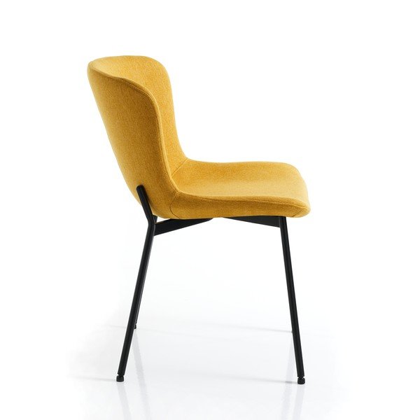 Sedie da pranzo in set giallo ocra 2 pz Snug – Tomasucci-image-2