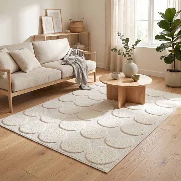 Tappeto crema 120x170 cm Bubble - ESTE-image-2