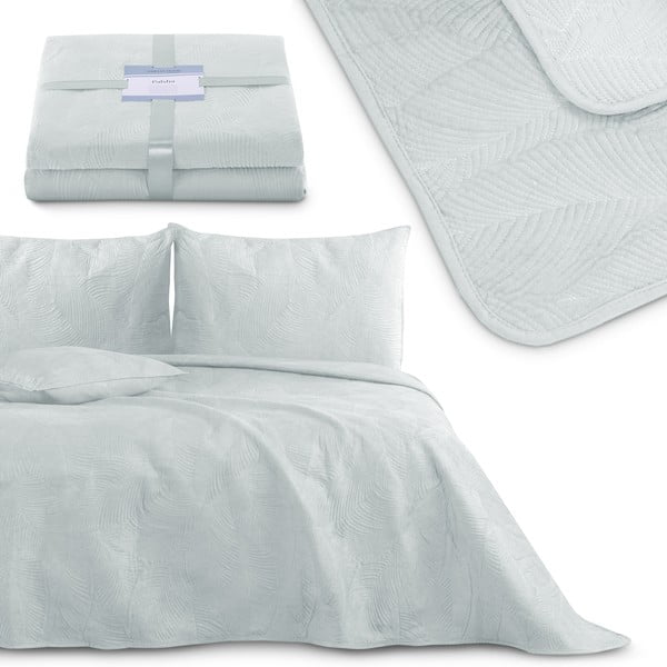 Copriletto grigio chiaro 200x220 cm Palsha – Restilo-image-3