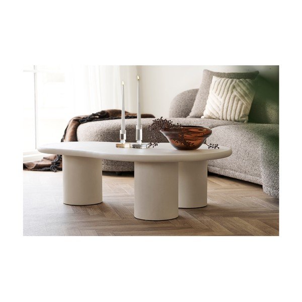 Tavolino da salotto grigio chiaro 80x120 cm Palmera – House Nordic-image-4