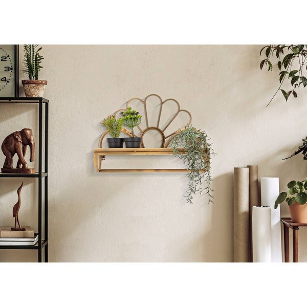 Scaffale in rattan in colore naturale Panama - Mauro Ferretti-image-1