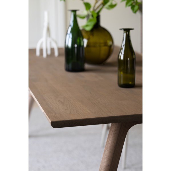 Tavolo da pranzo in rovere massiccio allungabile 95x220 cm Clapperton – Rowico-image-4