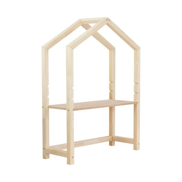 Tavolo da casa in legno naturale con piano beige, 97 x 39 cm Stolly - Benlemi