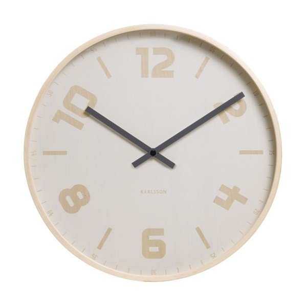 Hodiny Pure Wood White