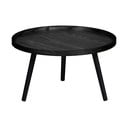 Tavolino nero , Ø 60 cm Mesa - WOOOD