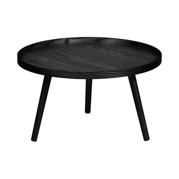 Tavolino nero , Ø 60 cm Mesa - WOOOD