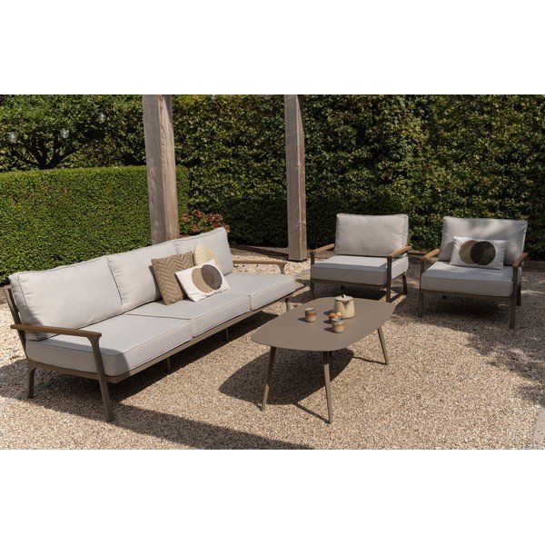 Tavolo da giardino in metallo 70x120 cm Orlando - Exotan-image-1
