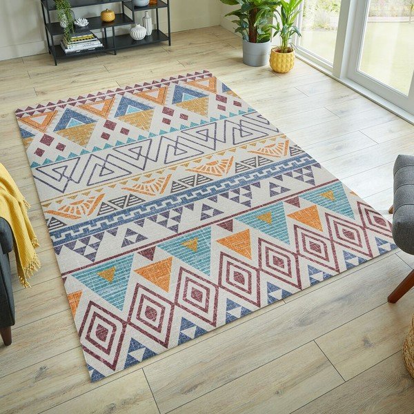 Tappeto lavabile 120x170 cm MATCH LYLE AZTEC - Flair Rugs-image-1