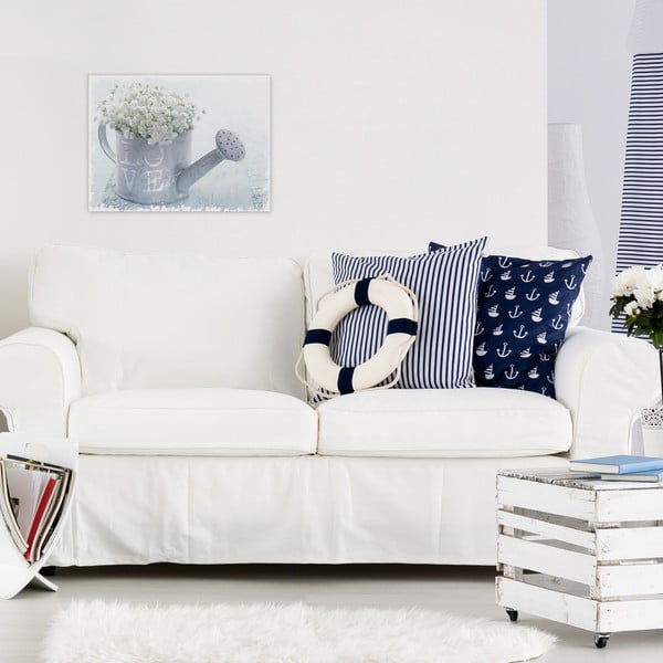 Quadro su tela Amore bianco, 32 x 42 cm Shabby - Styler-image-1